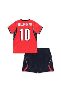 Englanti Jude Bellingham #10 Jalkapallovaatteet Lasten Vieraspeliasu MM-kisat 2026 Lyhythihainen (+ Lyhyet housut)